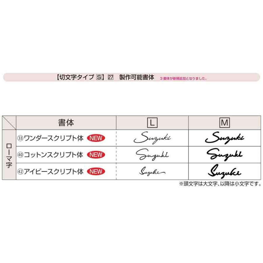表札 ステンレス おしゃれ 27.筆記体切文字表札 Mサイズ KYBR YKK