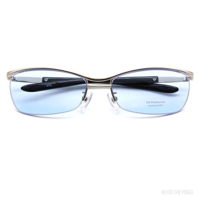 キャッツアイ ブローサングラス A メタルフレーム メンズ UVカット