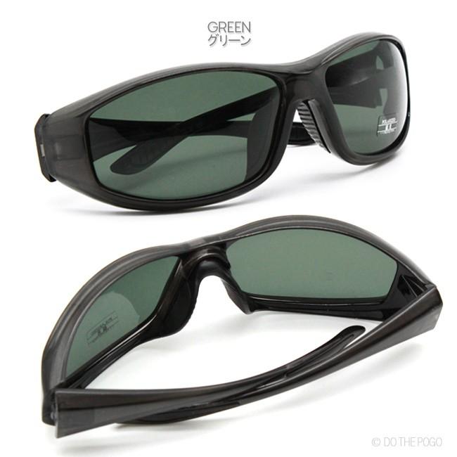 偏光レンズ キャッツアイサングラス メンズ バイカーシェード バイク