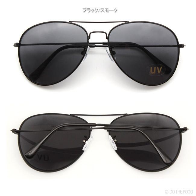 サングラス ティアドロップ スモークレンズ AVIATOR アビエーター パイロットサングラス ナス型 タレサン メタルフレーム UVカット｜sunglass-dothepogo｜07