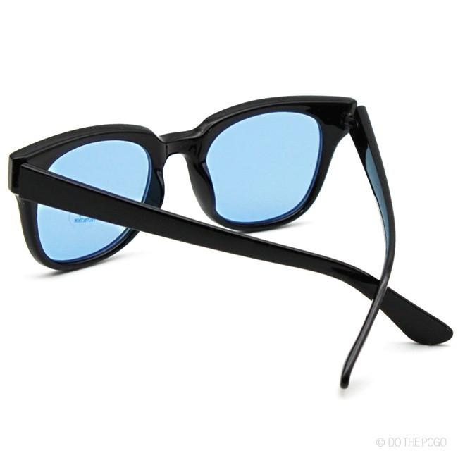 カラーレンズ ライトカラー サングラス ウェリントン マットフレーム