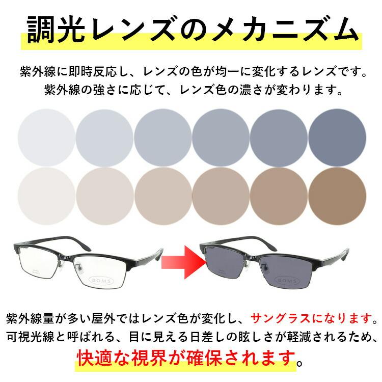 度付き 度なし 調光サングラス サーモントブロー スクエア 調光メガネ 眼鏡 調光レンズ メンズ セルフレーム NB-0008 鼻パッド付き 調整可能 度あり 近視 近眼 乱視 度なし だて 伊達 UVカット クリア グレー調光 ブラウン調光 おしゃれ クラシカル クール 度付き 度なし 調光サングラス サーモントブロー スクエア 調光メガネ
