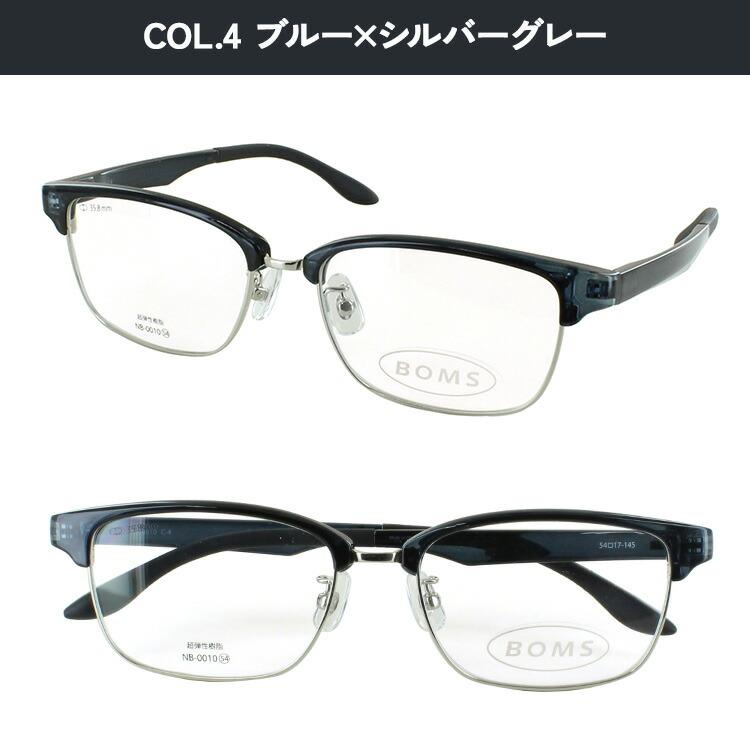 度付きメガネ サーモントブロー スクエア 薄型非球面レンズ 度入り 度