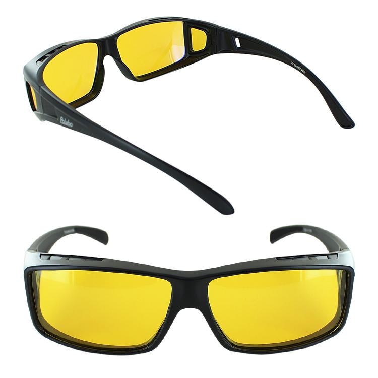 サングラス メガネの上から オーバーグラス メンズ レディース 夜間対応 釣り ドライブ 車 運転 Uvカット イエローレンズ 偏光機能付き 送料無料沖縄以外 Bouken Suncover サングラージャパン 通販 Yahoo ショッピング