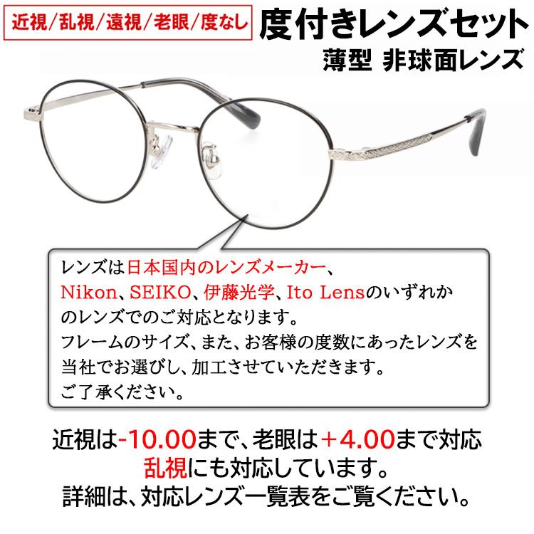 度付きメガネ 度入り 度あり 薄型非球面レンズ 近視 乱視 遠視 老眼 度