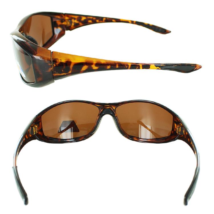 偏光サングラス 花粉メガネ 保護めがね フード付 レディース