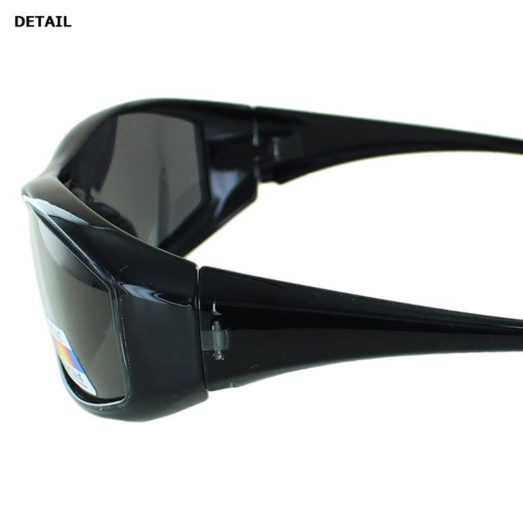 偏光サングラス 花粉メガネ 保護めがね フード付 レディース メンズ UV