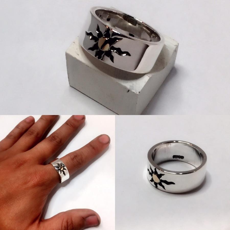 シルバーアクセサリー サンマーク平打ち 10mm×2mm : SUNGOD