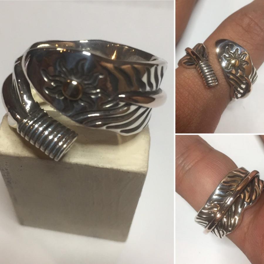 シルバーアクセサリー サンマーク フェザーリング : SUNGOD - 通販 