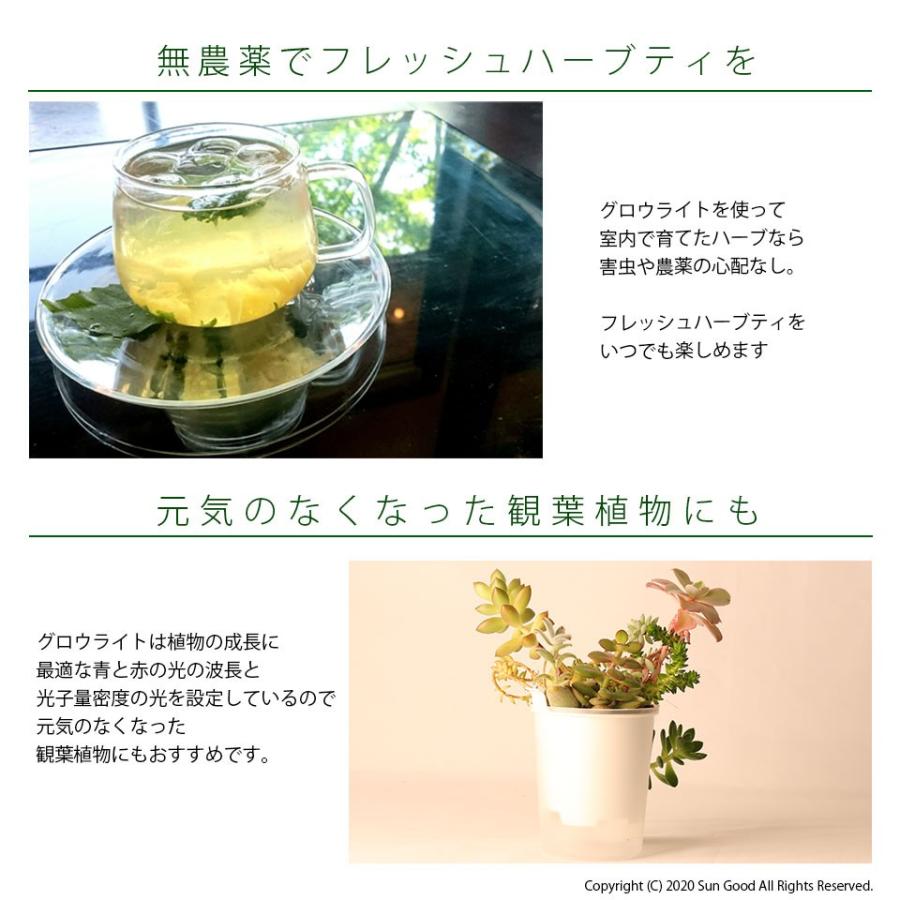 グロウライト 静音ファンレス設計 サムスン製素子使用 110W 栽培面積 90cm×90cm 植物育成ライト 室内栽培 最小空間でも収穫可能 110W