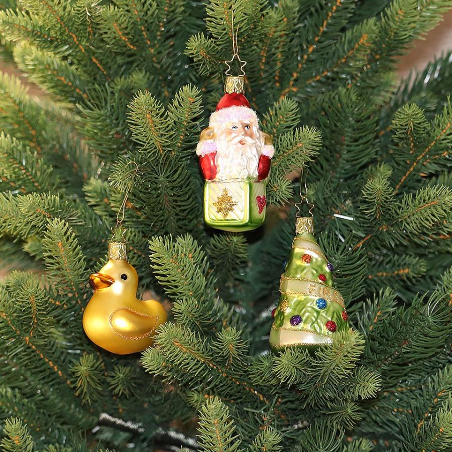 営業 s015 クリスマスツリー オーナメント ドイツ Inge Glas Manufaktur インゲ グラス サンタ アヒル ギフトセット 7cm 9 5cm Mwh Gov Jm
