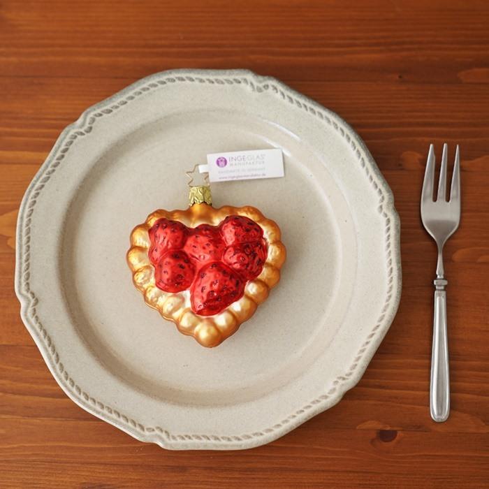 クリスマスツリー 飾り オーナメント ドイツ INGE-GLAS MANUFAKTUR インゲグラス いちごケーキ 9cm 10064S020_3