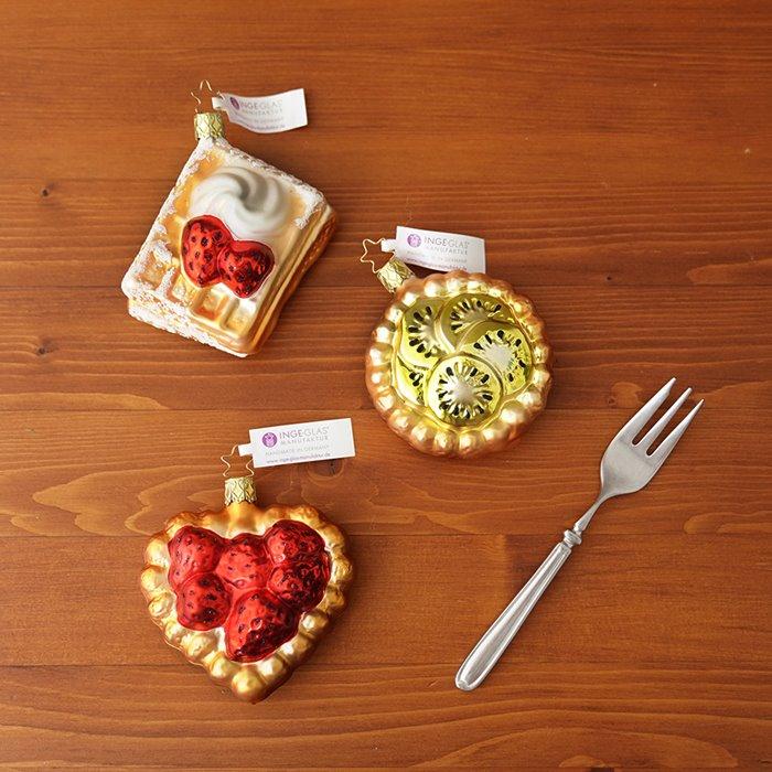 クリスマスツリー 飾り オーナメント ドイツ INGE-GLAS MANUFAKTUR インゲグラス いちごケーキ 9cm 10064S020_4
