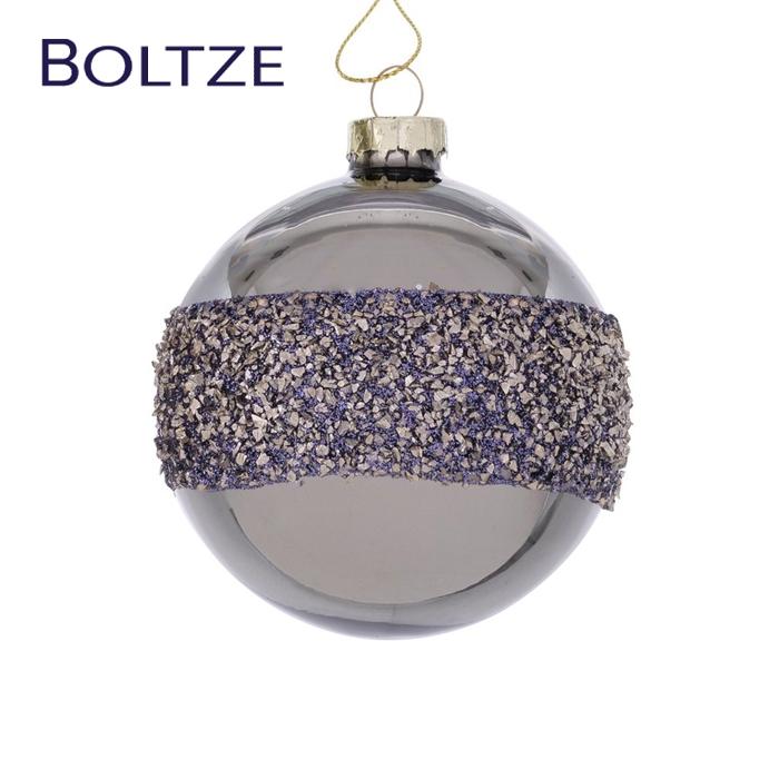  ガラスボール オーナメント グレー レッド クリスマスツリー 飾り オーナメント BOLTZE ガラスボール グロー