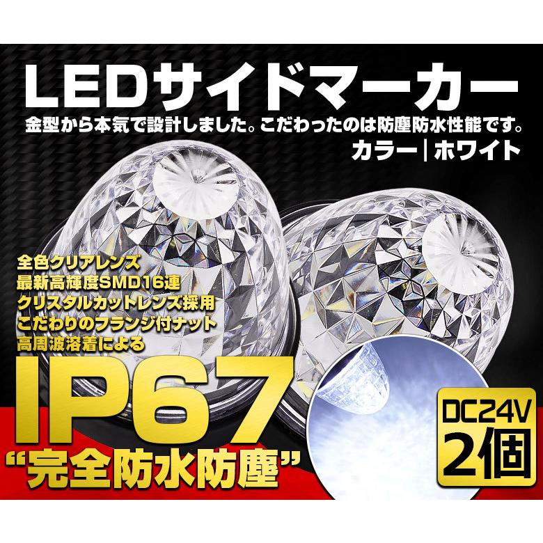 サイドマーカー マーカーランプ トラックマーカーLED 24V トラック