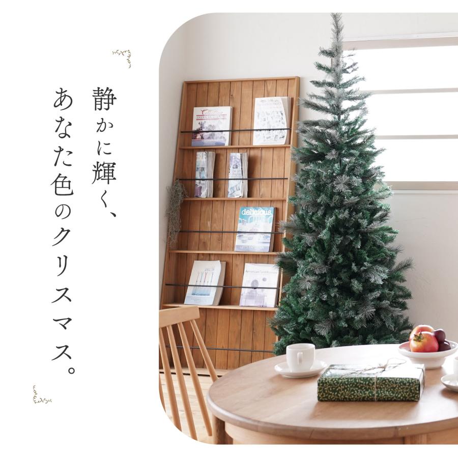 【美品】クリスマスツリー　ラペールベージェ180cm クリスマスツリー 180cm スリム ヌードツリー の木 雪化粧 北欧