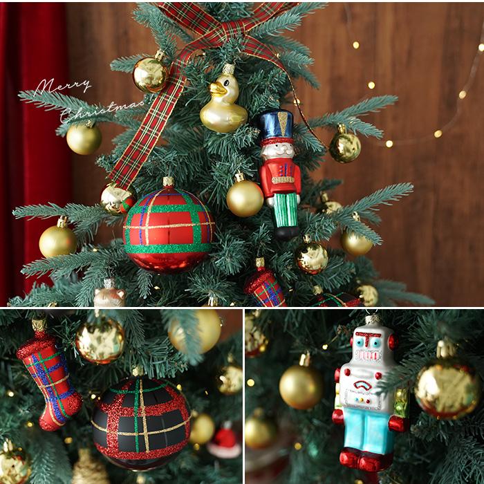 クリスマスツリー 90cm ポットツリー オーナメント 電飾 リボン セット