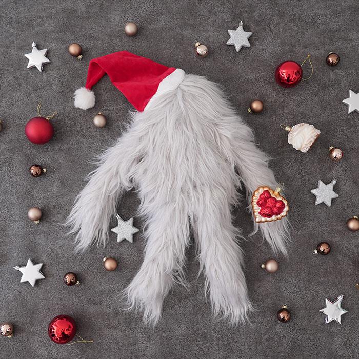 クリスマスツリー 飾り イエティ ぬいぐるみ もふもふ モンスター