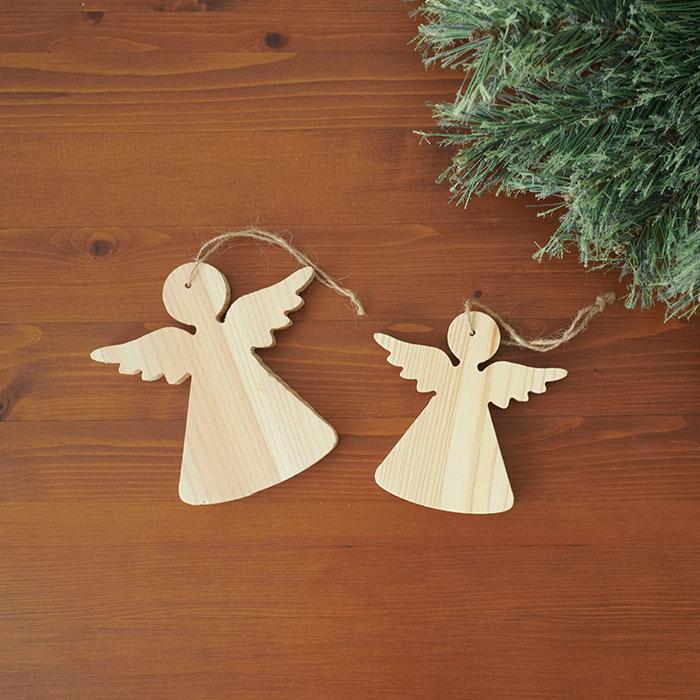 クリスマスツリー 飾り オーナメントエンジェル（天使） (大)12cm×1.2