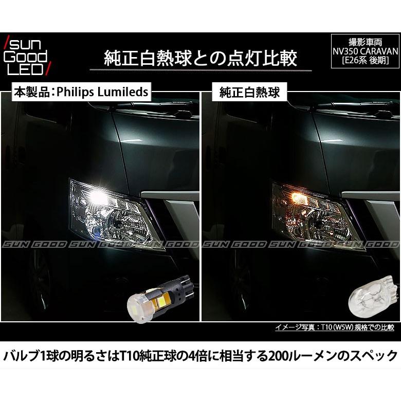 キャラバン Nv350 E26 後期 ポジションランプ 車幅灯 T10 Led バルブ ホワイト 実測値0lm 6300k フィリップス 180日保証 2個入 A A 4 1230 サングッド 通販 Yahoo ショッピング