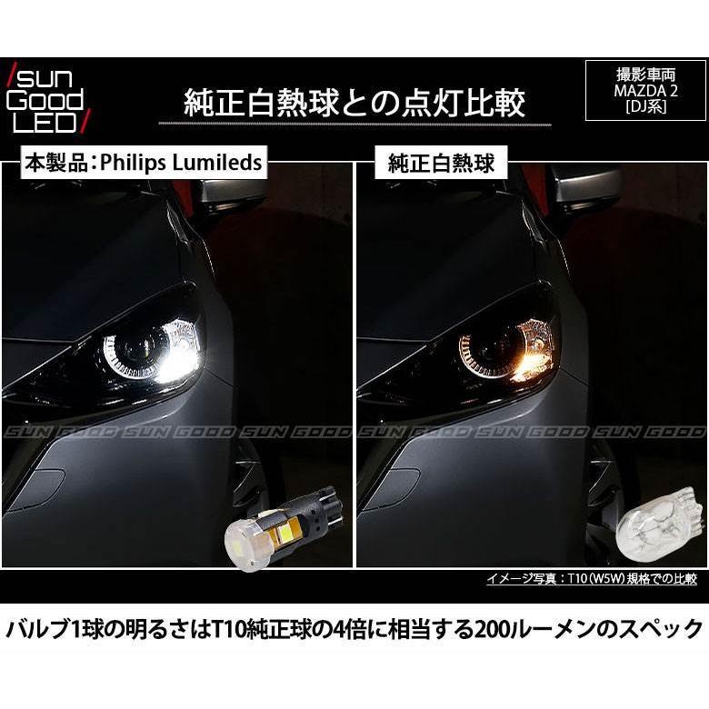 マツダ Mazda2 マツダ2 Dj系 ポジションランプ 車幅灯 T10 Led バルブ ホワイト 実測値0lm 6300k フィリップス 180日保証 2個入 A A 4 1396 サングッド 通販 Yahoo ショッピング