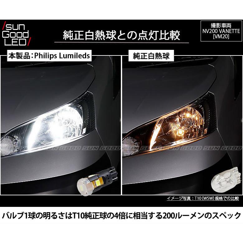 ニッサン Nv0 バネット ポジションランプ 車幅灯 T10 Led バルブ ホワイト 実測値0lm 6300k フィリップス 180日保証 2個入 A A 4 1455 サングッド 通販 Yahoo ショッピング