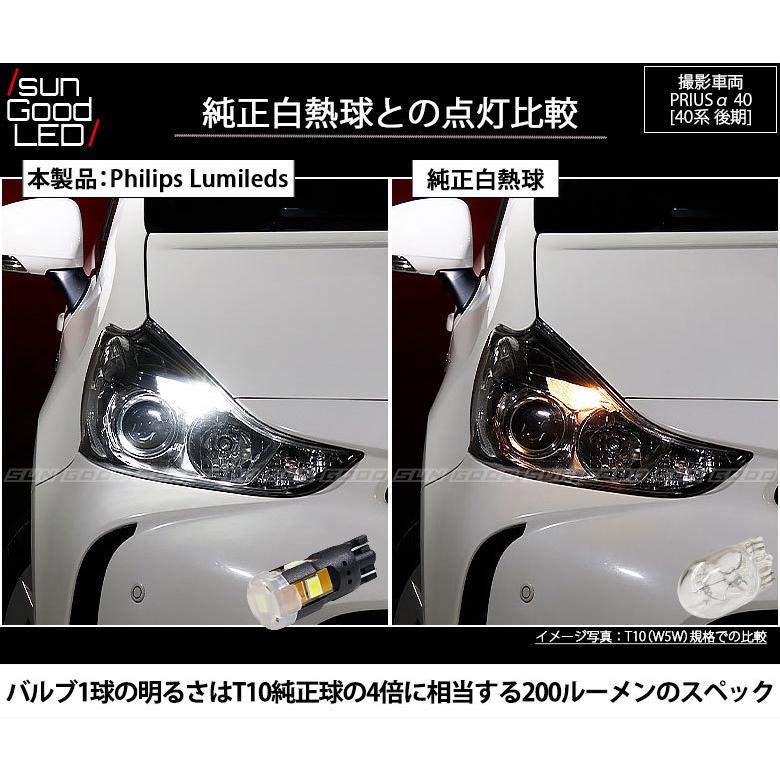 トヨタ プリウスa 40系後期 ポジションランプ 車幅灯 T10 Led バルブ ホワイト 実測値0lm 6300k フィリップス 180日保証 2個入 A A 4 1472 サングッド 通販 Yahoo ショッピング