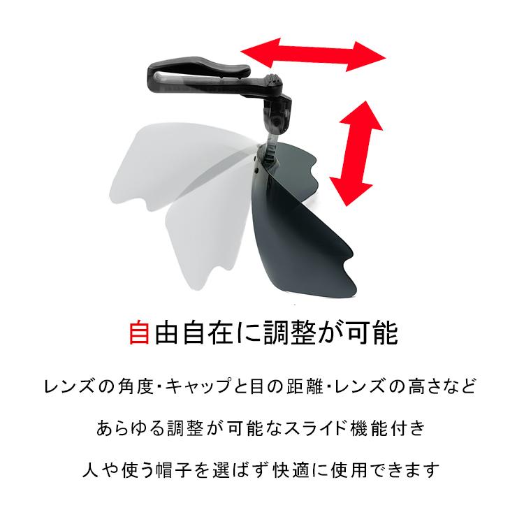 帽子 に つける サングラス 偏光サングラス PBC-05 帽子掛け キャップ