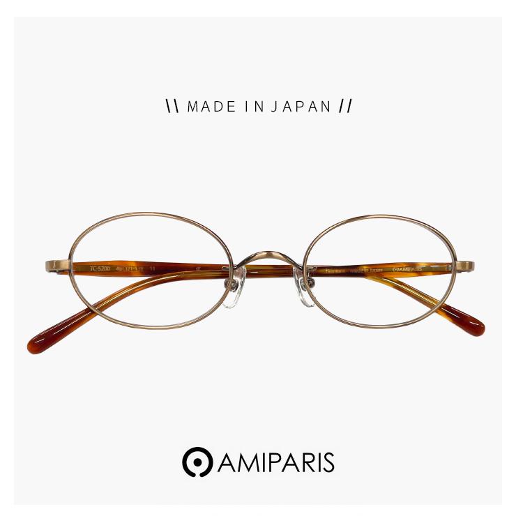 AMIPARIS アミパリ 眼鏡 メガネ ナワテ 縄手 ラウンド シルバー 軽量 日本製 鯖江 メガネ アミパリ 小ぶり レンズ AMIPARIS 眼鏡 tc-5200 11