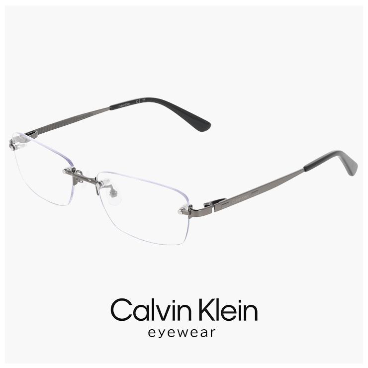 【新品】 メンズ カルバンクライン ck26109lb-717 ツーポイント メガネ   眼鏡 ツーポイント CK26109LB チタン titanium フレーム 枠なし フレームレス カルバン・クライン ゴールド カラー ダミーレンズ発送 Calvin Klein（カルバン・クライン） 【 度付き 対応 無料 】 メンズ