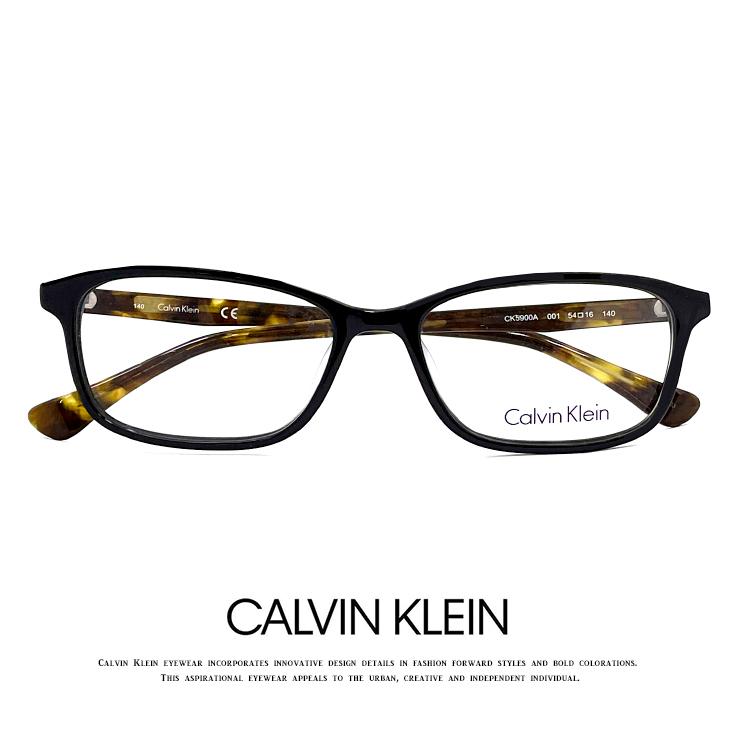 激安本物 カルバンクライン メガネ ck5900a-001 calvin klein 眼鏡 ウェリントン 黒縁 黒ぶち 度あり アジアン