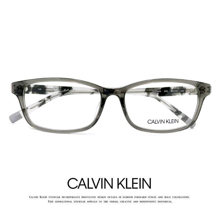 度付き 対応 無料 カルバンクライン メガネ ck5999a-040 calvin 男性用 公式通販 度あり klein メンズ アジアンフィット ウェリントン 大人気 眼鏡