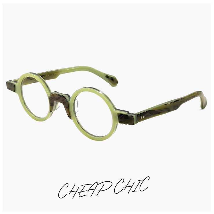 【新品】 小ぶり 個性的 メガネ CHEAP CHIC cc5017 OL 眼鏡 メンズ レディース ユニセックス モデル 小さめ ラウンド 型 フレーム オリーブ カラー 丸眼鏡 丸メガネ ダミーレンズ発送 小ぶり 個性的 メガネ CHEAP CHIC cc5017 OL 眼鏡 メンズ レディース
