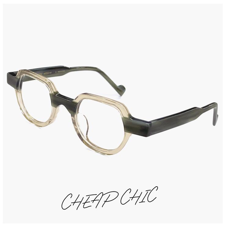 【新品】 個性的 メガネ CHEAP CHIC cc5022 GY/CL 眼鏡 メンズ レディース ユニセックス モデル 小ぶり サイズ ブラウン グレー クリア ブラウン カラー バイカラー ダミーレンズ発送 個性的 メガネ CHEAP CHIC cc5022 GY/CL 眼鏡 メンズ レディース ユニ