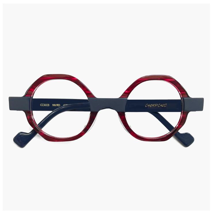 個性的 メガネ CHEAP CHIC cc5023 NV/RD 眼鏡 メンズ レディース ユニ