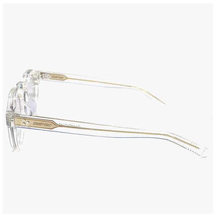 【新品】 小ぶり サングラス CHEAP CHIC cc5026 cl メンズ レディース ユニセックス モデル 顔 小さめ 小さい 小顔 ブランド 個性的 おしゃれ かわいい クラウンパント 型 太 クリア 透明 フレーム 薄い色 uvカット スモーク ライトカラー レンズ 小ぶり サングラス CHEAP CHIC cc5026 cl メンズ レディース 小さめ