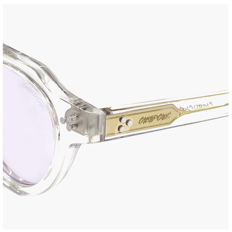 【新品】 小ぶり サングラス CHEAP CHIC cc5026 cl メンズ レディース ユニセックス モデル 顔 小さめ 小さい 小顔 ブランド 個性的 おしゃれ かわいい クラウンパント 型 太 クリア 透明 フレーム 薄い色 uvカット スモーク ライトカラー レンズ 小ぶり サングラス CHEAP CHIC cc5026 gn メンズ レディース 小さめ