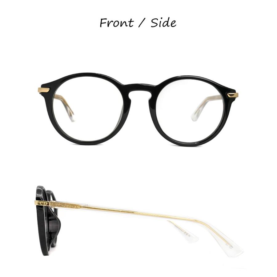 Dior メガネ Dioressence5f 7c5 眼鏡 メンズ レディース ディオール Christian Dior ラウンド ボストン型 丸眼鏡 丸メガネ 黒ぶち 黒縁 R Dior Dioressence5f 7c5 サングラスドッグ Yahoo 店 通販 Yahoo ショッピング