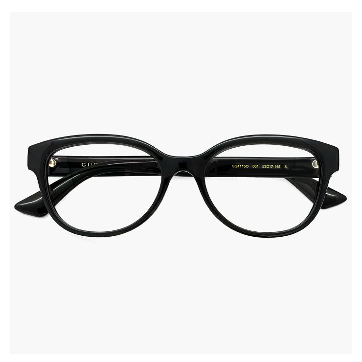 グッチ メガネ gg1115o-001 gucci 眼鏡 イタリア製 おしゃれ めがね アジアンフィット モデル 黒 ブラック フレーム【国内正規品】ユニセックス モデル｜sunhat｜02