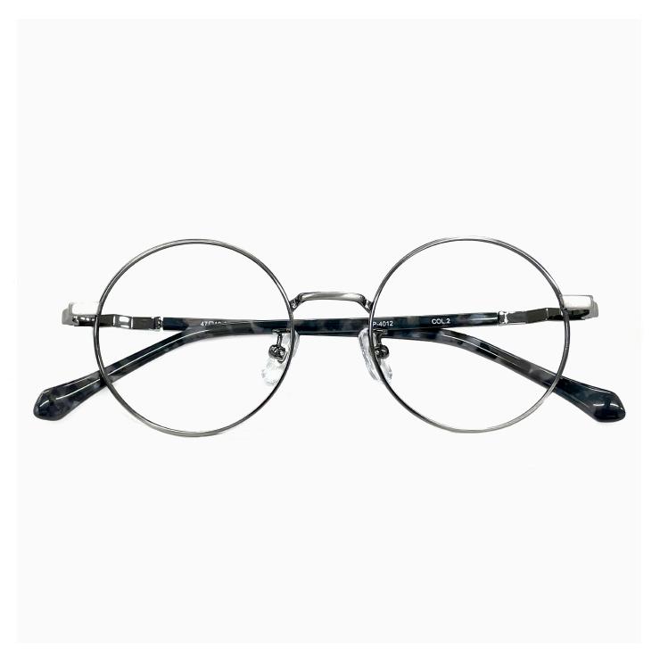 ◆美品 大正時代 ケース付！丸型 12金張り ボシュロム社製 メタルフレーム 新品 DK series オーバルタイプ メタルフレーム 50サイズ