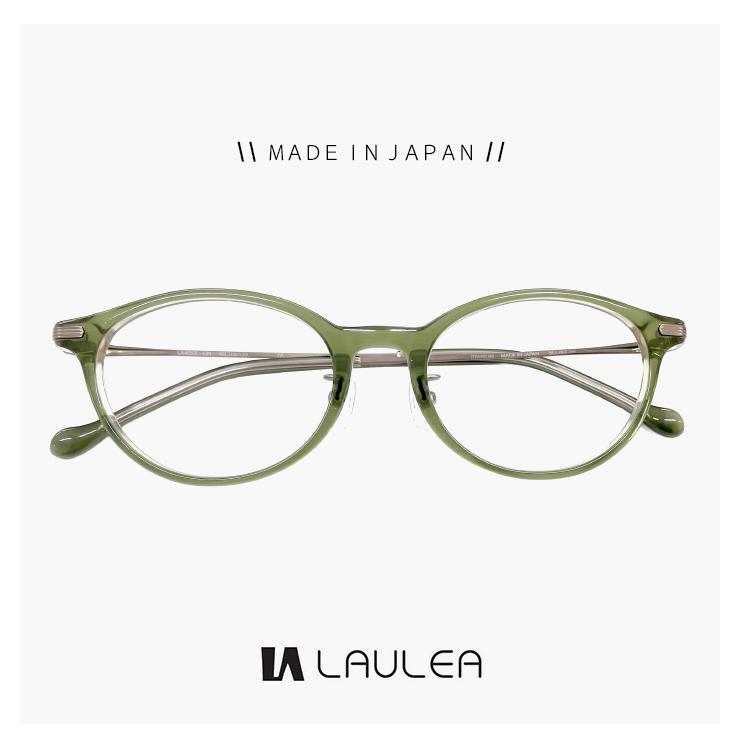 度付き対応 レンズ付き】レディース 日本製 la4053-gn 鯖江 メガネ