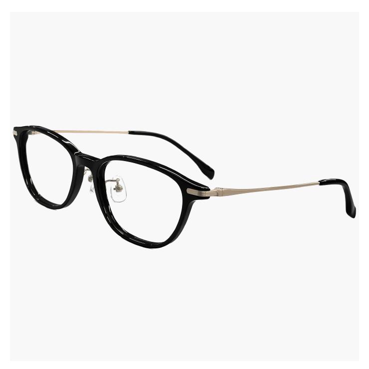 度付き対応 レンズ付き】日本製 鯖江 メガネ la4055 bk laulea 眼鏡