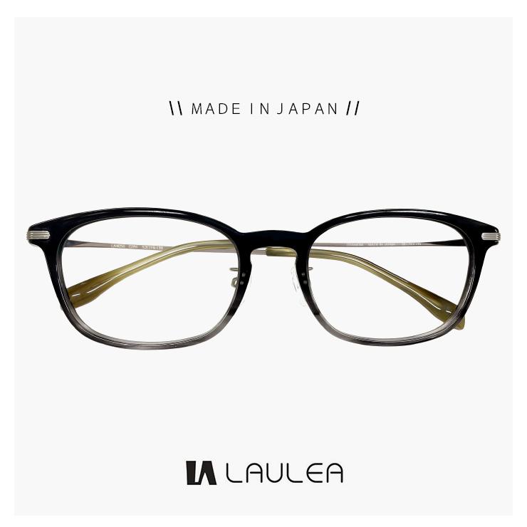 【度付き対応 レンズ付き】 メンズ 日本製 鯖江 メガネ laulea la4056 gyh 眼鏡 ラウレア ボスリントン ボストン ウェリントン 型 フレーム MADE IN JAPAN