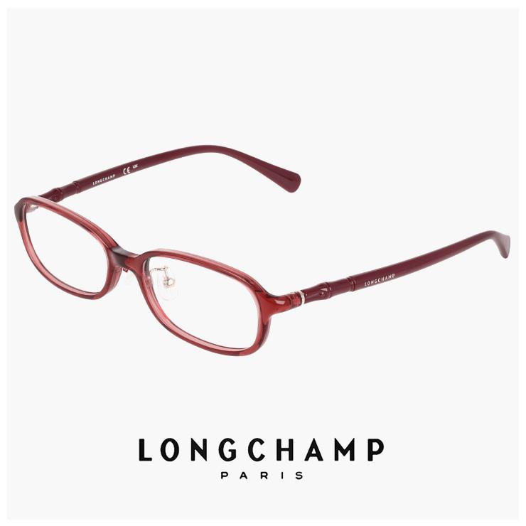 【新品】 レディース ロンシャン メガネ lo2806lbj-601 51mm longchamp 眼鏡 かわいい おしゃれ オーバル スクエア 型 丸眼鏡 ブランド 赤縁 赤ぶち TRANSPARENT BURGUNDY カラー ダミーレンズ発送 LONGCHAMP（ロンシャン） 【 度付き 対応 無料 】 レディース メガネ
