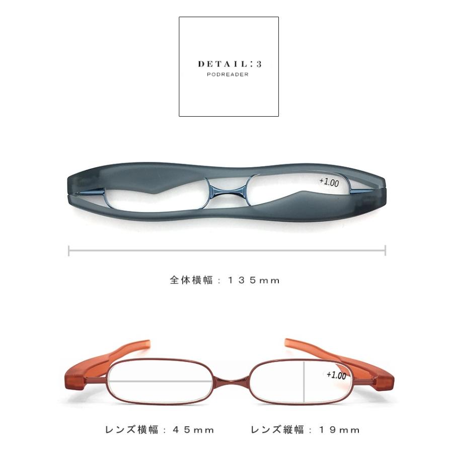 ポッドリーダー スマート 老眼鏡 シニアグラス リーディンググラス スマホ老眼鏡 メンズ 男性 / レディース 女性 軽量 podreader smart |  | 03