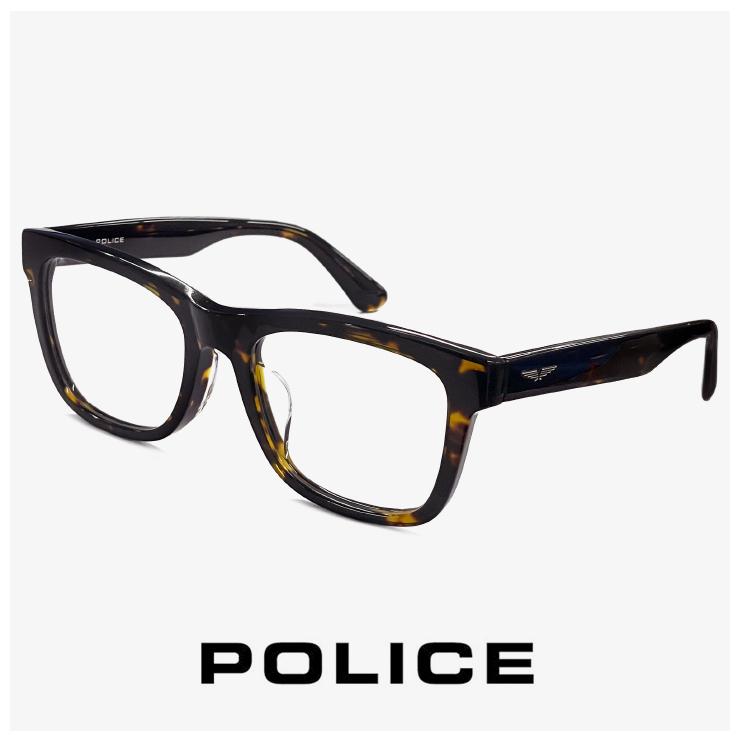 【新品】 メンズ ポリス メガネ vplr88j-0710 POLICE VPLR88J 眼鏡 男性用 スクエア ウェリントン 型 太 フレーム ジャパンフィット べっ甲柄 デミブラウン POLICE（ポリス） メンズ メガネ vplr88j-0710 POLICE VPLR88J 眼鏡