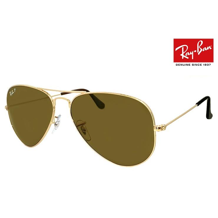 【美品】レイバン　サングラス　アビエーターRB3025 Ray-Ban レイバン サングラス アビエーターラージメタル 偏光