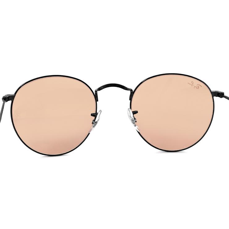 レイバン サングラス Ray-Ban rb3447 002/4b 50mm ラウンド メタル レディース メンズ Round Metal 0024b  ライトカラー レンズ 丸サングラス