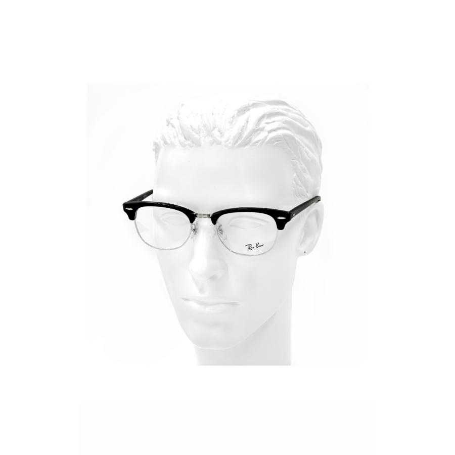 Ray Ban ブラックオーバルメガネ rx5154-2000-1.jpg