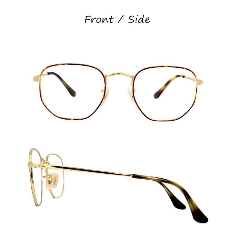 RESREI 八角メガネ Ray-Ban レイバン 眼鏡 rx6448 2945 51mm メガネ 多角形 型